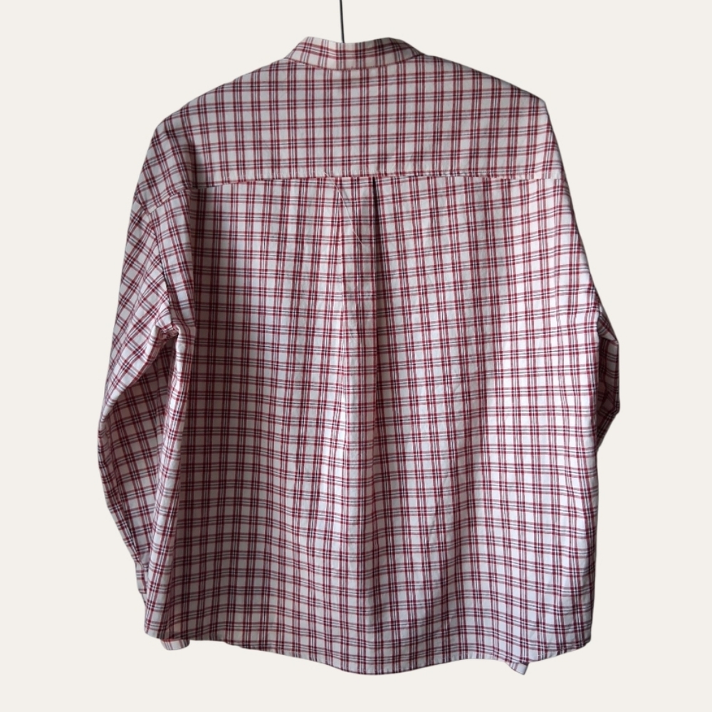 Anthropologie The Korner Plaid Check Button Up Top - Picture 5 of 13